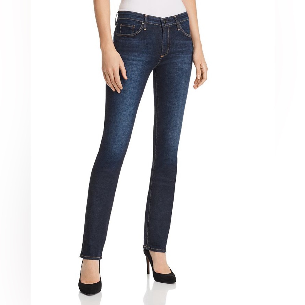 New AG Harper Essentially Straight Jeans Dark Wash Size 25